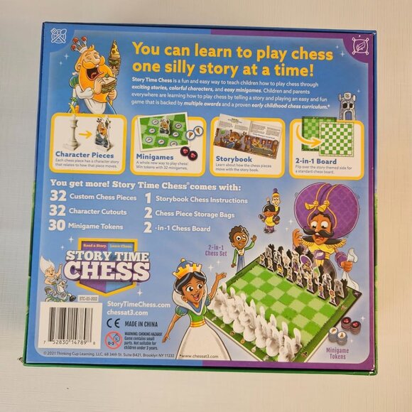 Story Time Chess Educational Game - Two In One Board Big Box - 100% Complete - Picture 3 of 7